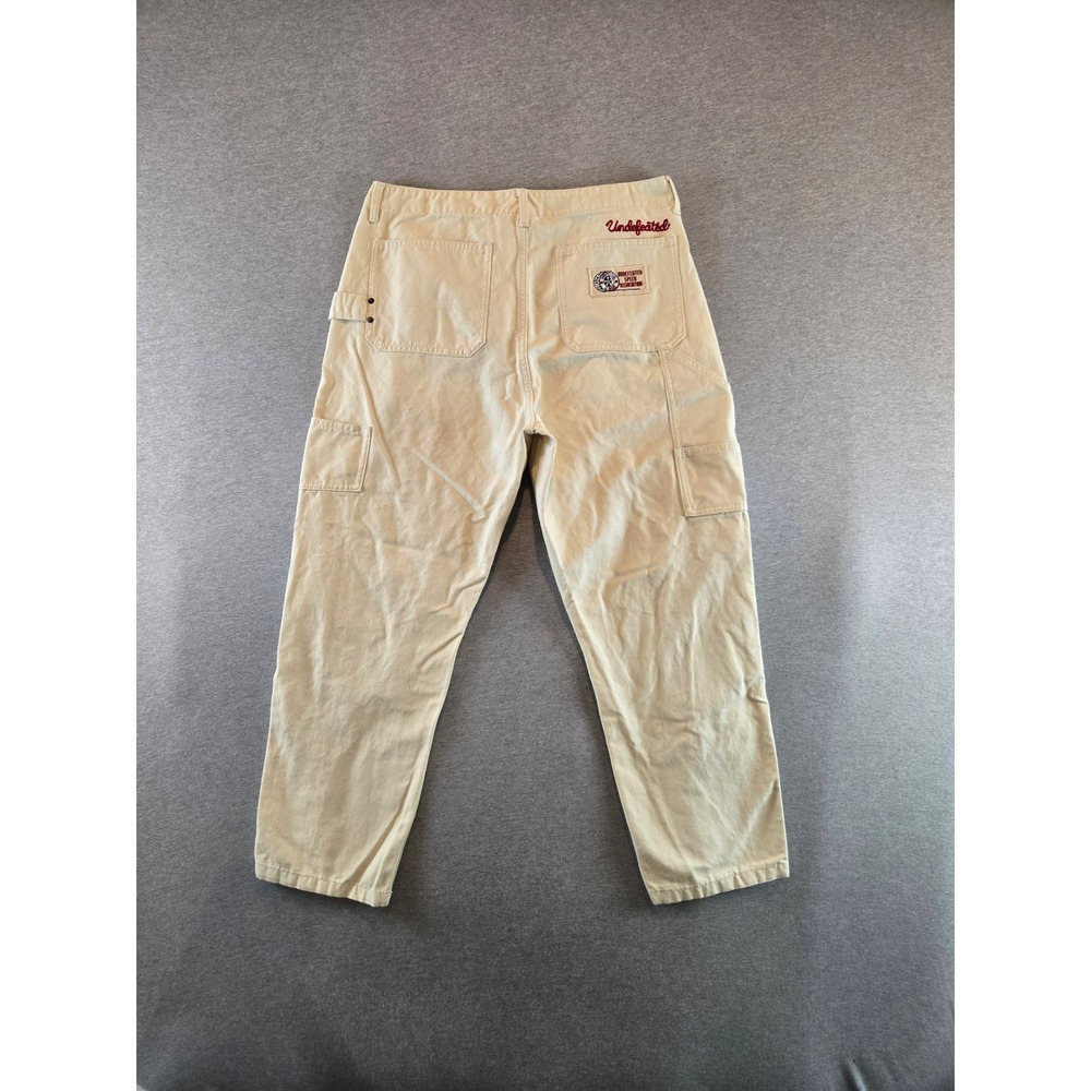 Undefeated Painter Pants Mens 34x30 Beige Double Knee Canvas Speed Association